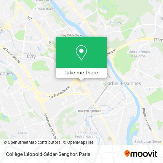 Collège Léopold-Sédar-Senghor map