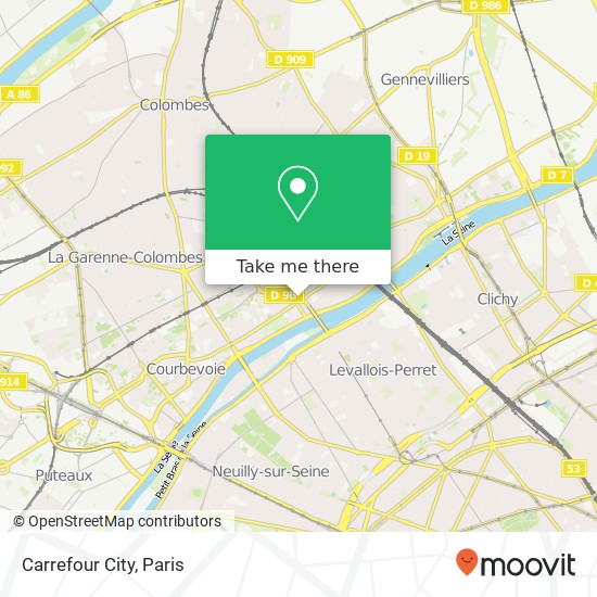 Carrefour City map