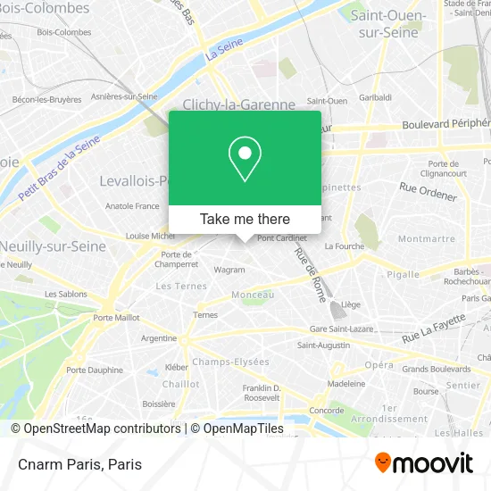 Cnarm Paris map