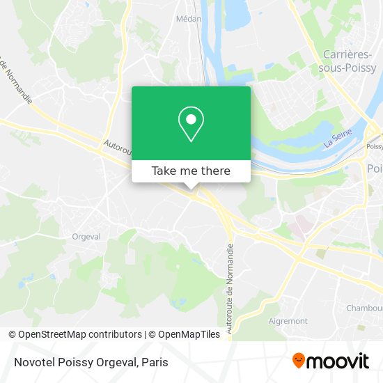 Novotel Poissy Orgeval map