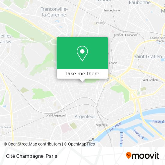 Cité Champagne map