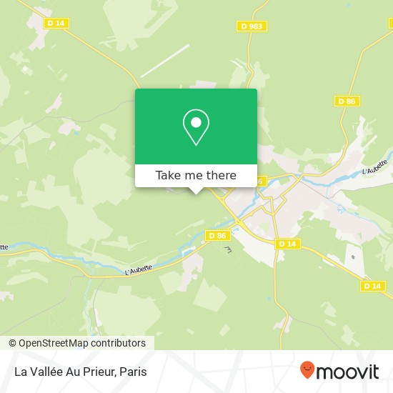 La Vallée Au Prieur map