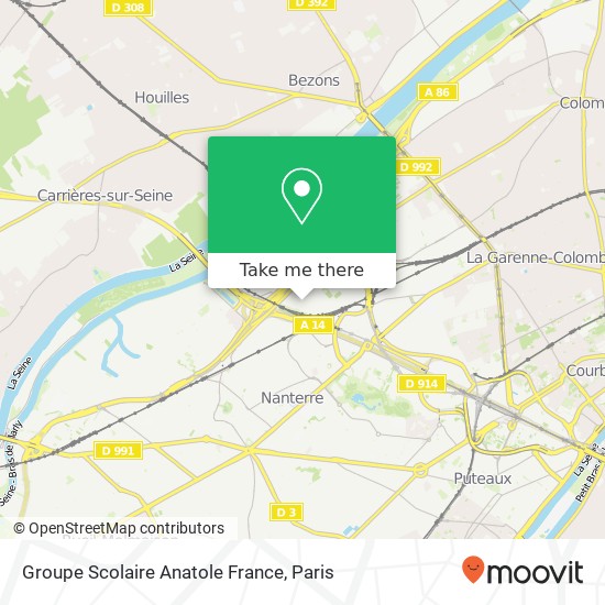 Mapa Groupe Scolaire Anatole France