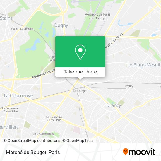 Mapa Marché du Bouget