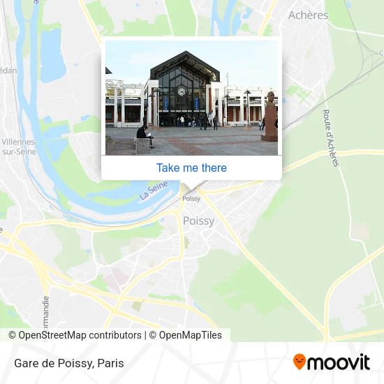 Gare de Poissy map