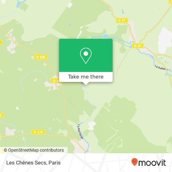 Les Chênes Secs map