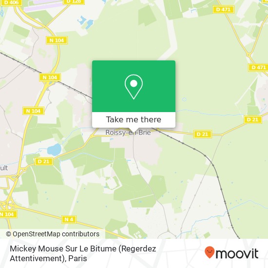 Mapa Mickey Mouse Sur Le Bitume (Regerdez Attentivement)