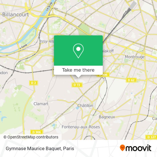 Gymnase Maurice Baquet map