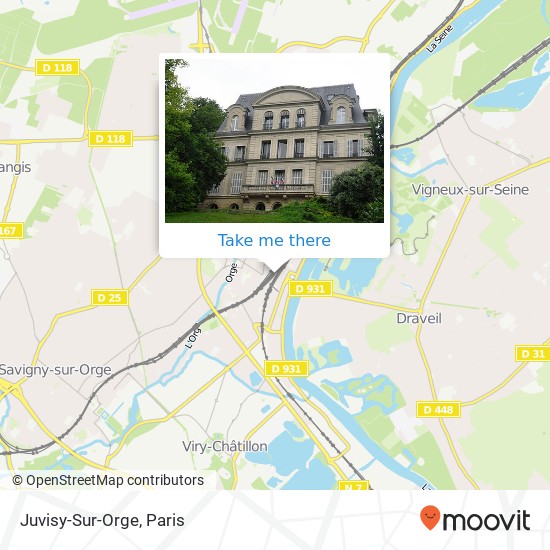 Mapa Juvisy-Sur-Orge