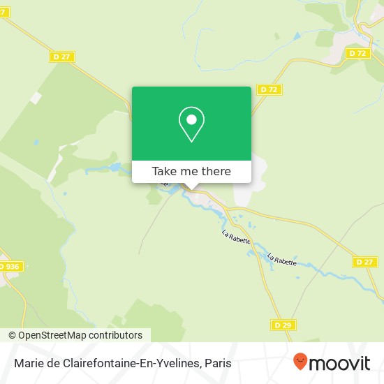 Mapa Marie de Clairefontaine-En-Yvelines