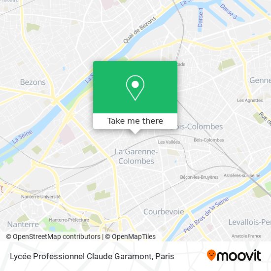 Lycée Professionnel Claude Garamont map