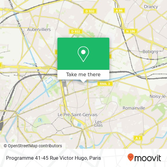 Programme 41-45 Rue Victor Hugo map