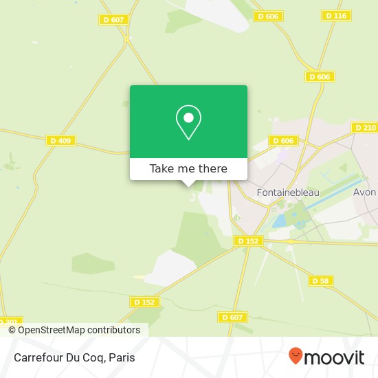 Carrefour Du Coq map