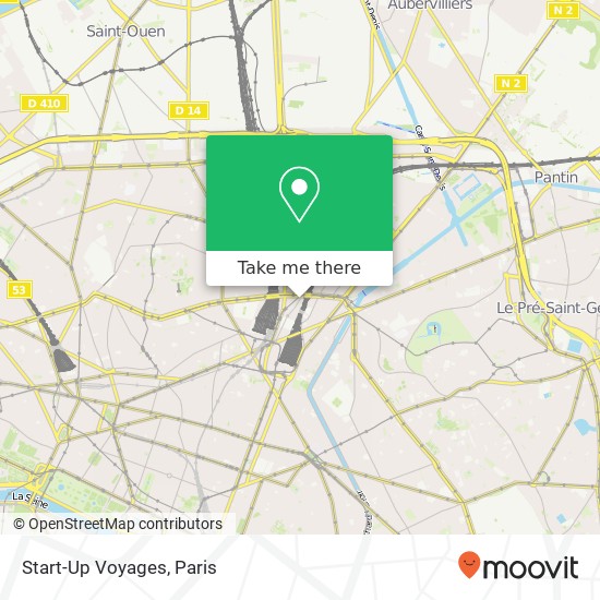 Mapa Start-Up Voyages