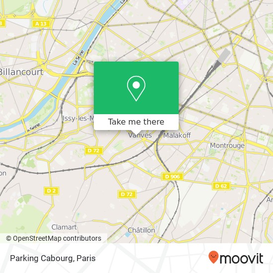 Parking Cabourg map