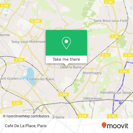 Mapa Café De La Place
