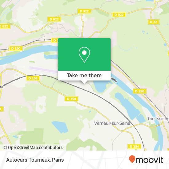 Mapa Autocars Tourneux
