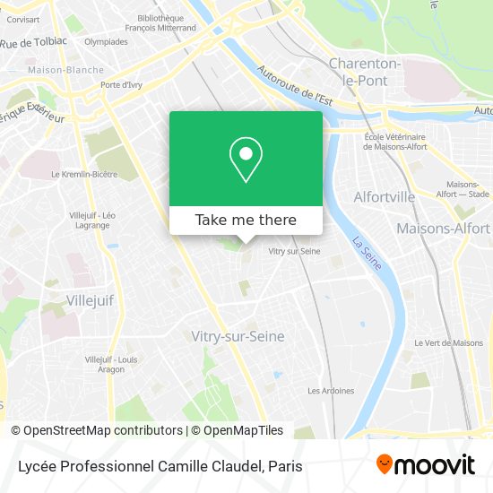 Mapa Lycée Professionnel Camille Claudel