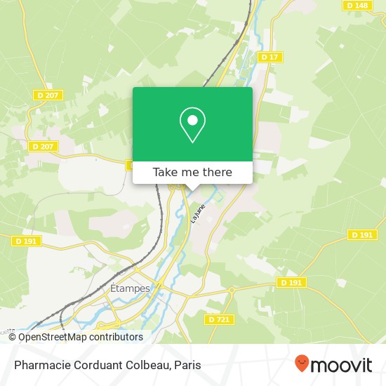 Mapa Pharmacie Corduant Colbeau