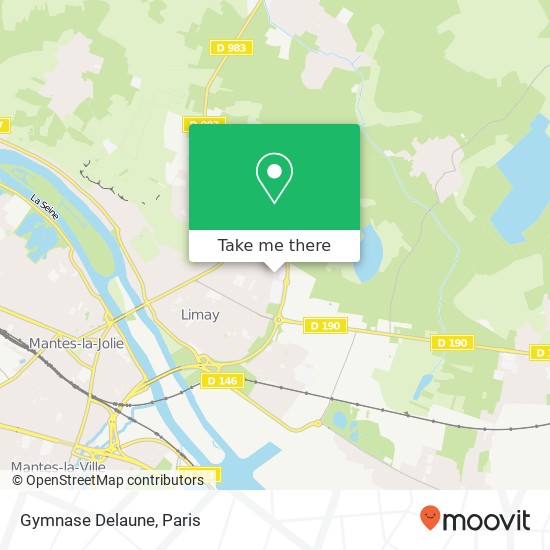 Gymnase Delaune map