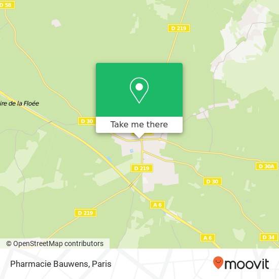 Mapa Pharmacie Bauwens