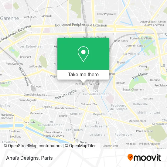 Anaïs Designs map
