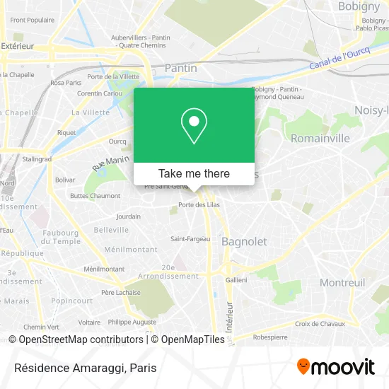 Résidence Amaraggi map