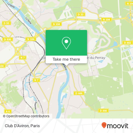 Club D'Aviron map