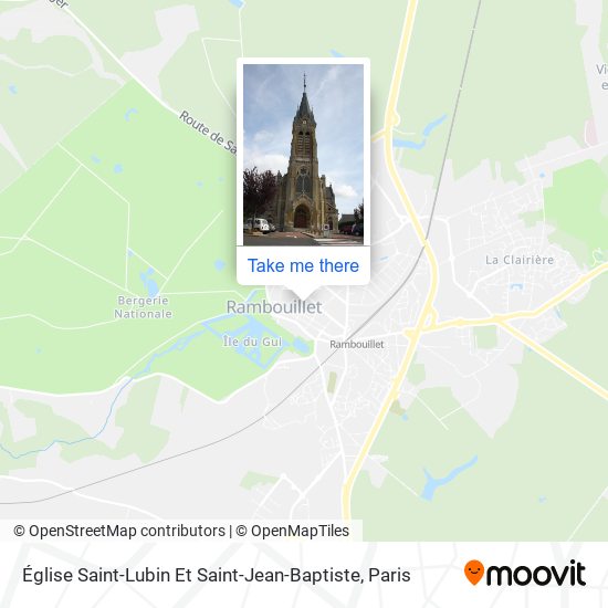 Mapa Église Saint-Lubin Et Saint-Jean-Baptiste