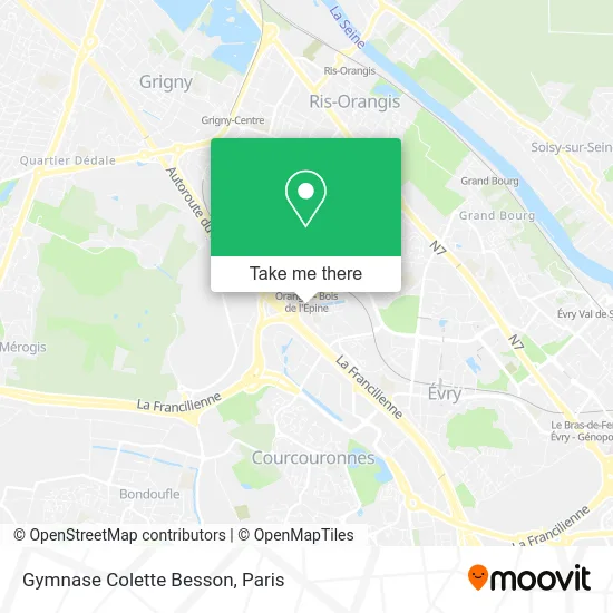 Gymnase Colette Besson map