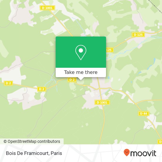 Bois De Framicourt map