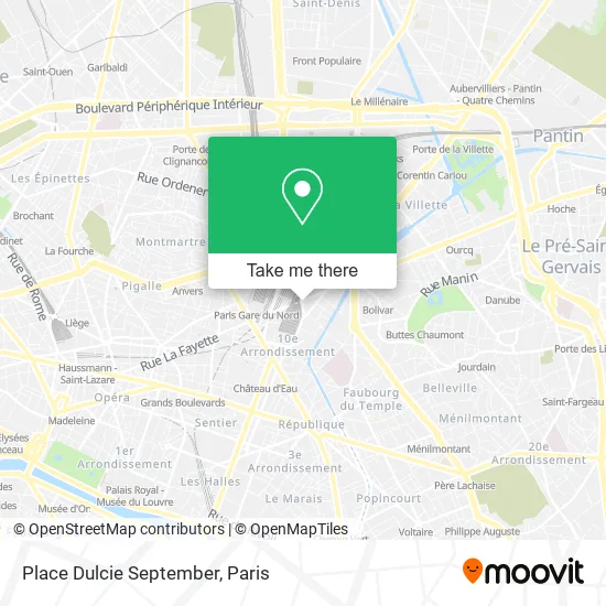Place Dulcie September map