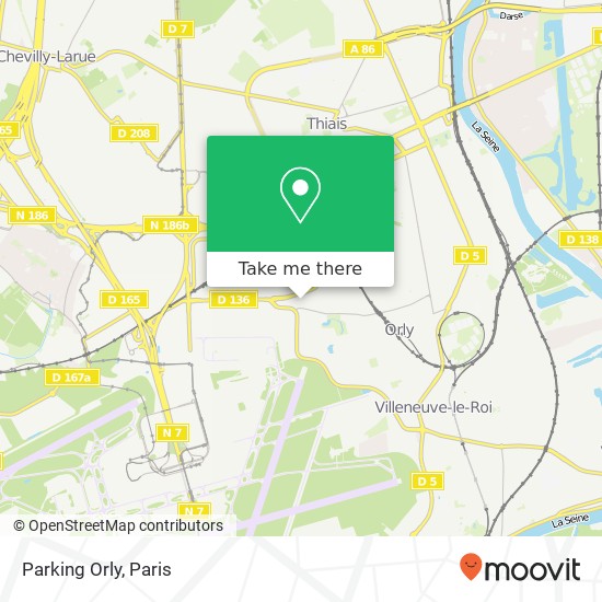 Parking Orly map