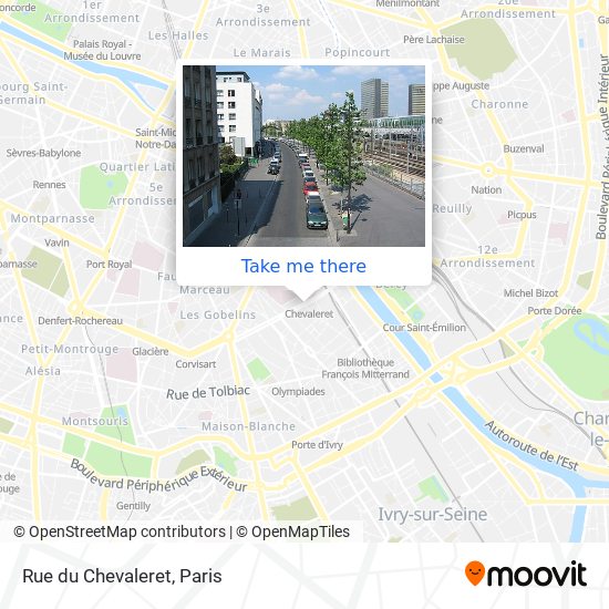 Rue du Chevaleret map