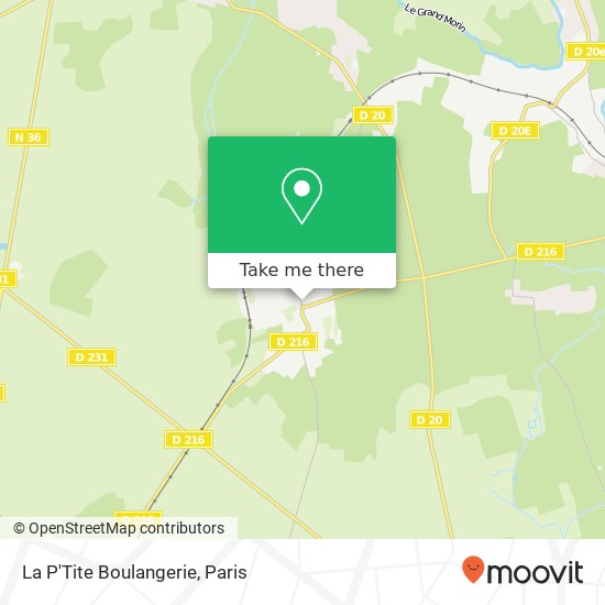 La P'Tite Boulangerie map