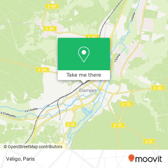 Véligo map