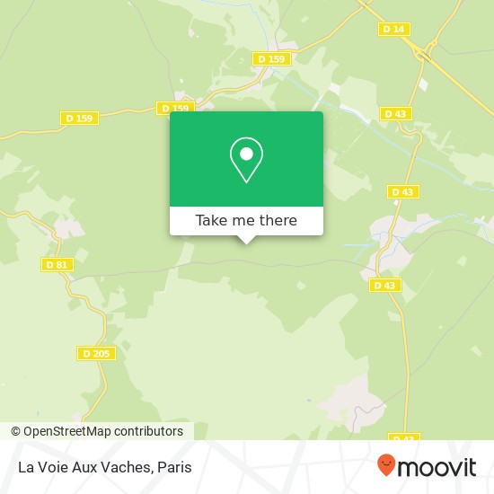 La Voie Aux Vaches map