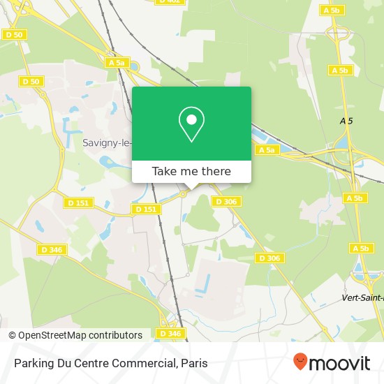 Mapa Parking Du Centre Commercial