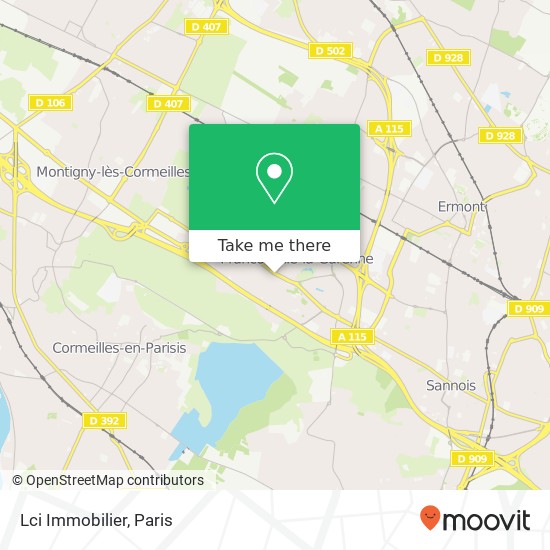 Lci Immobilier map