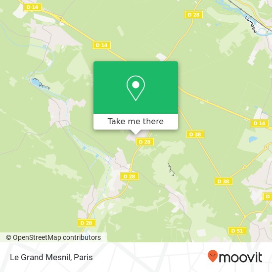 Mapa Le Grand Mesnil