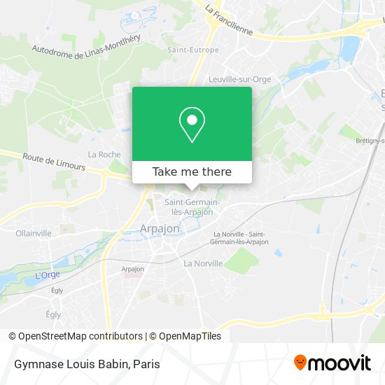 Gymnase Louis Babin map