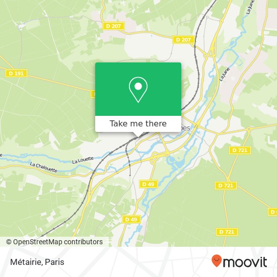 Métairie map