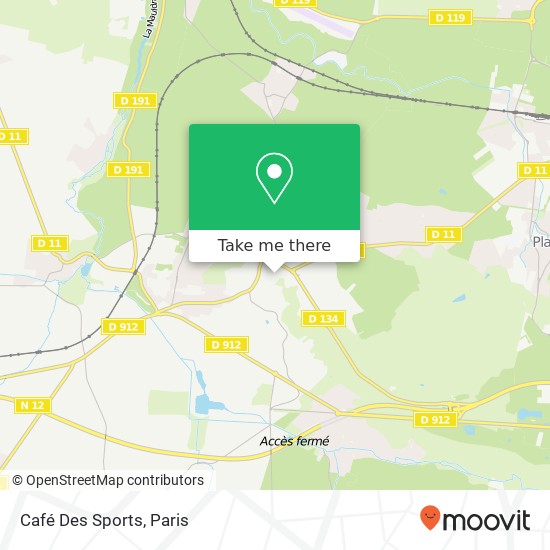 Café Des Sports map