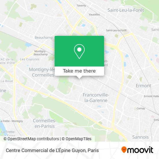 Mapa Centre Commercial de L'Épine Guyon
