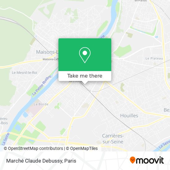 Marché Claude Debussy map