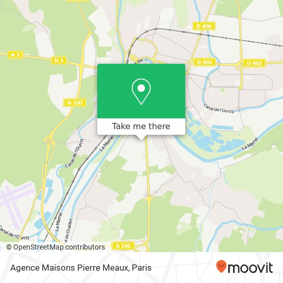 Agence Maisons Pierre Meaux map