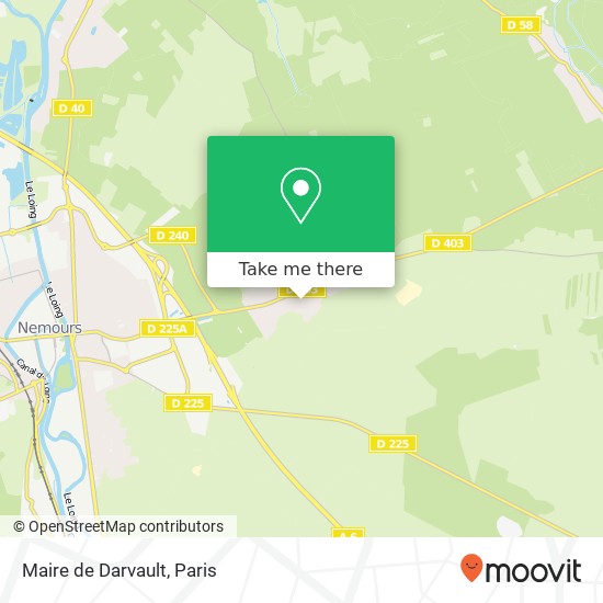 Mapa Maire de Darvault