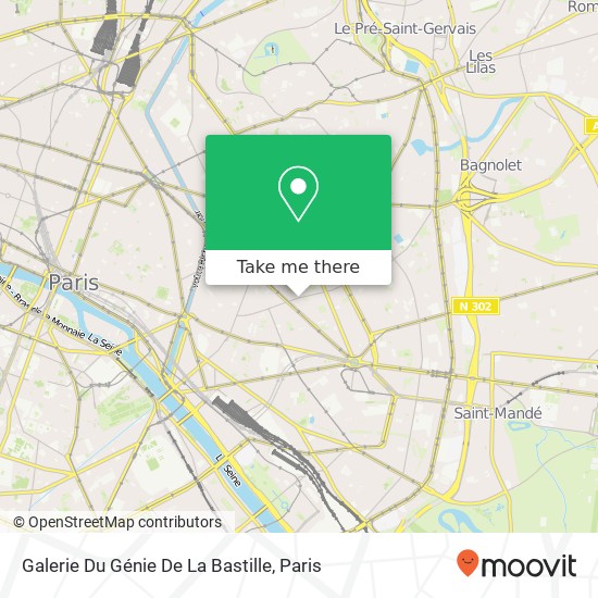 Mapa Galerie Du Génie De La Bastille