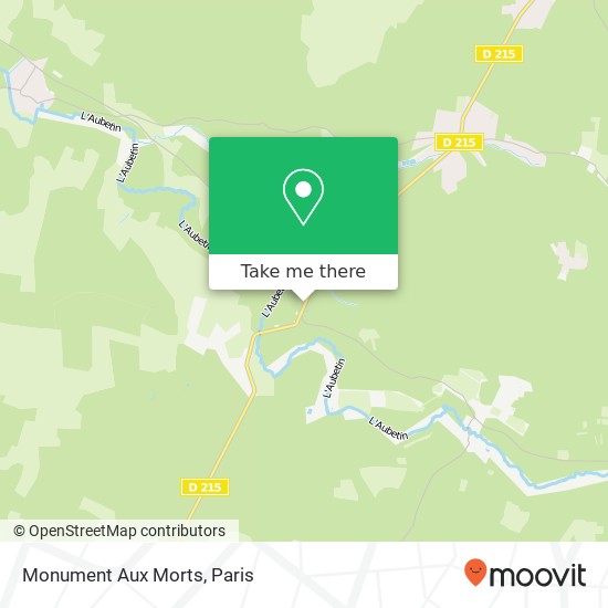 Mapa Monument Aux Morts