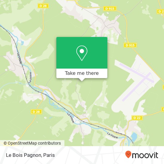 Le Bois Pagnon map